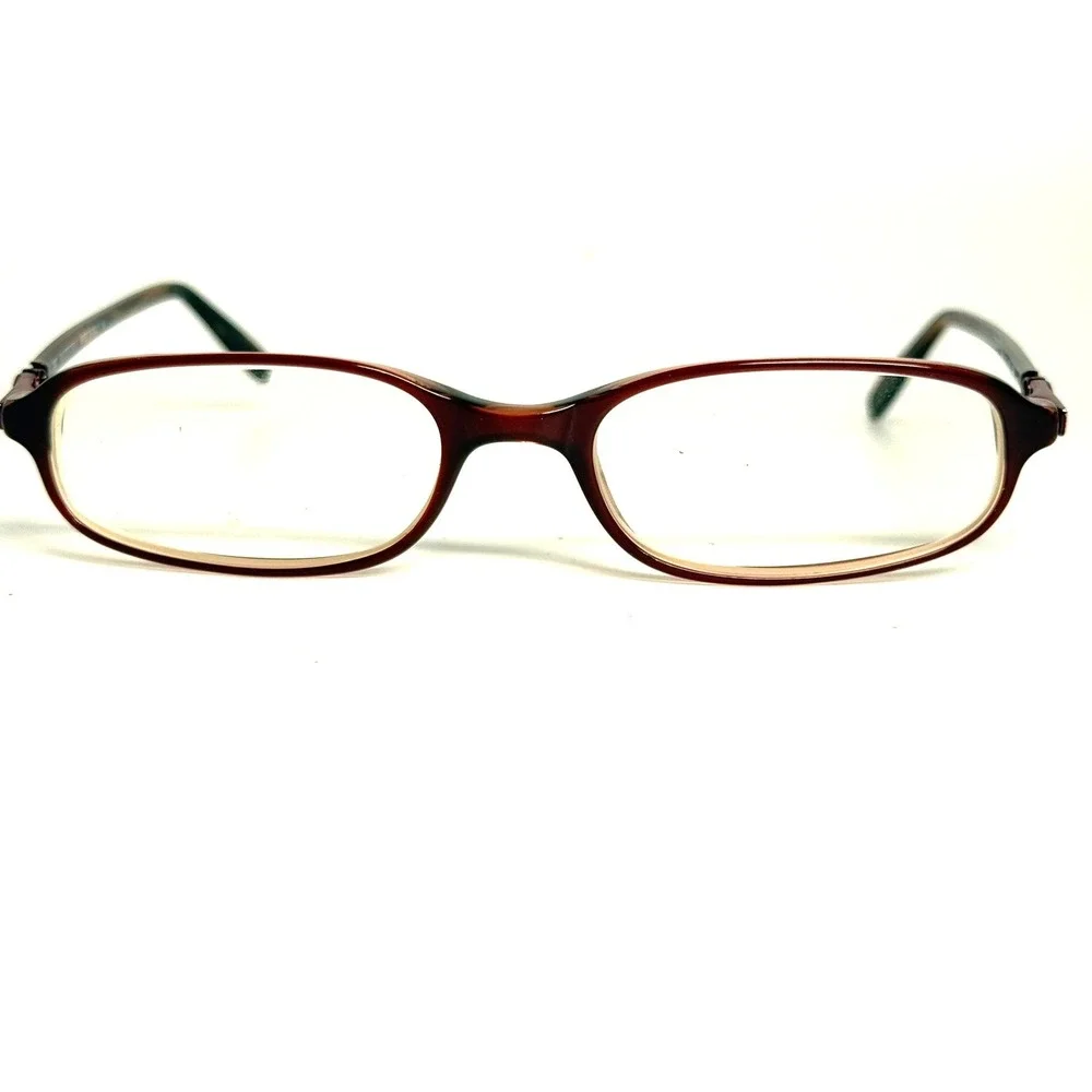 Valentino 5270 031A Eyeglasses Tortoise Burgundy Oval Frames Italy 130mm